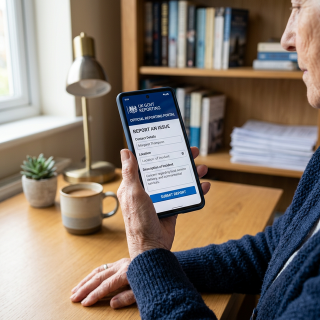 Reporting fraud on a smartphone